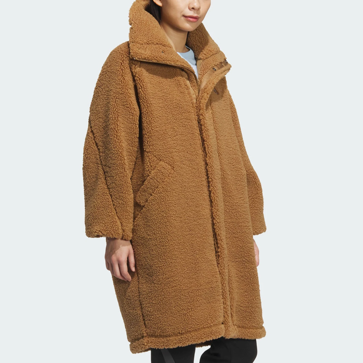 Adidas genuine New Women's Retro Warm Faux Shearling Jacket JX6835