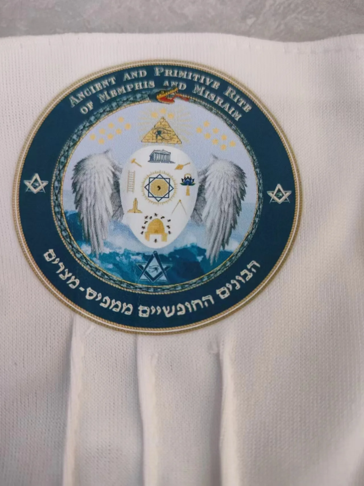 TC Freemasons Series, White Polyester Cotton Gloves, High Quality Masonic Gloves,Masonic Accessories Regalia,Free Masons Regalia