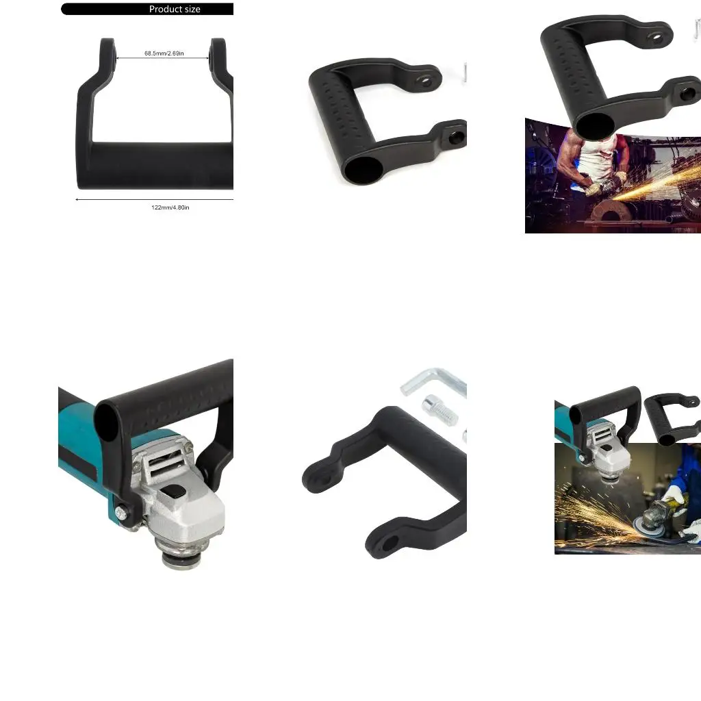  Ergonomic Angles Grinder Handle Reduces Vibrations Enhances Grip Stability Easily mount With Included Screws Wrench