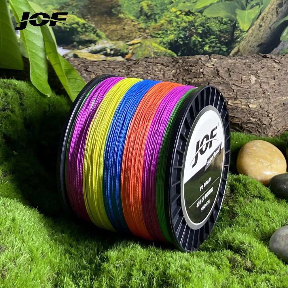 JOF Saltwater PE Line 20 30 40 50 60 80 100LB Line Fishing 300M 500M 1000M Braided 8 Strands PE Wire Multifilament Strong