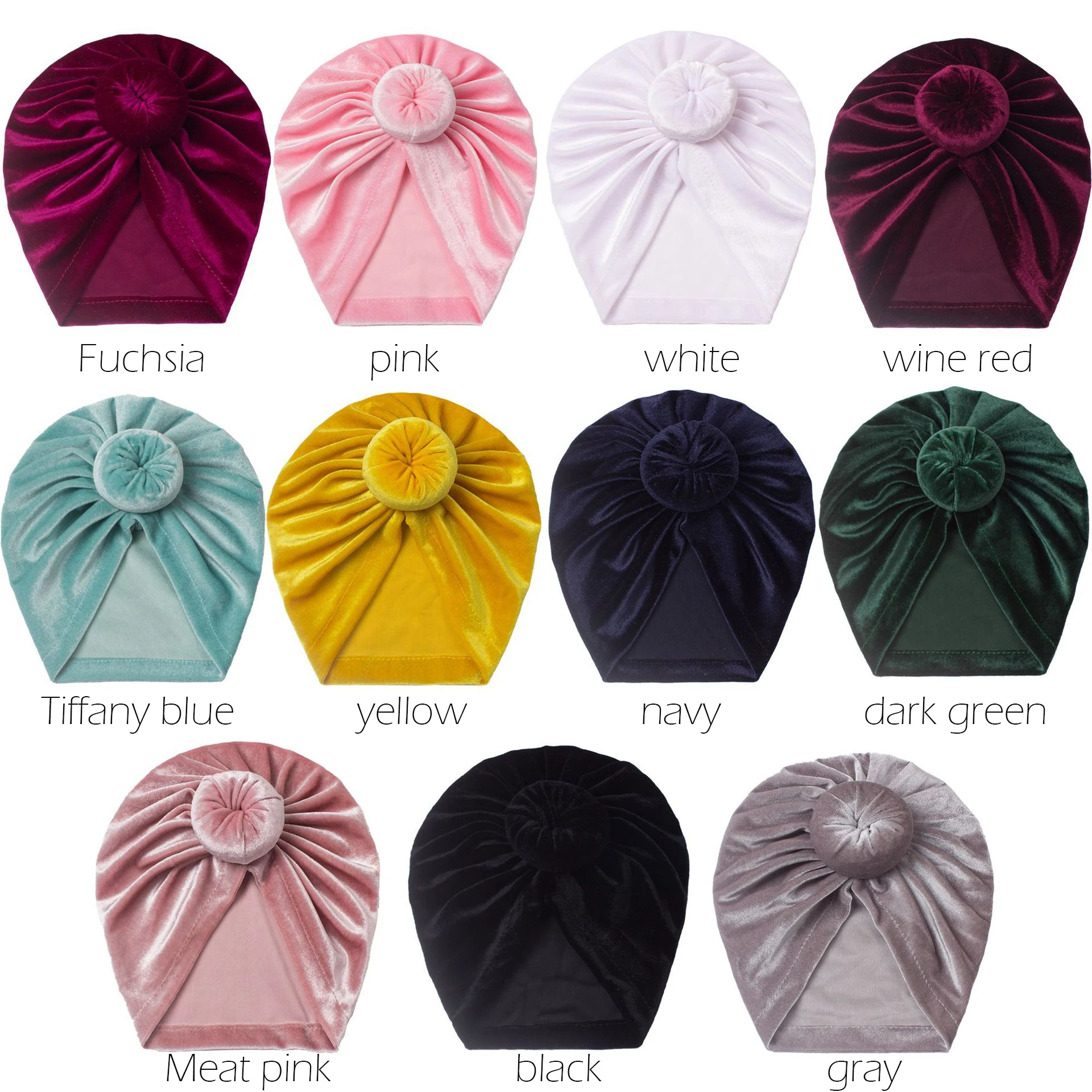 New baby velvet pullover hat donut multi-color turban Spring and autumn baby fetal cap children\'s gift