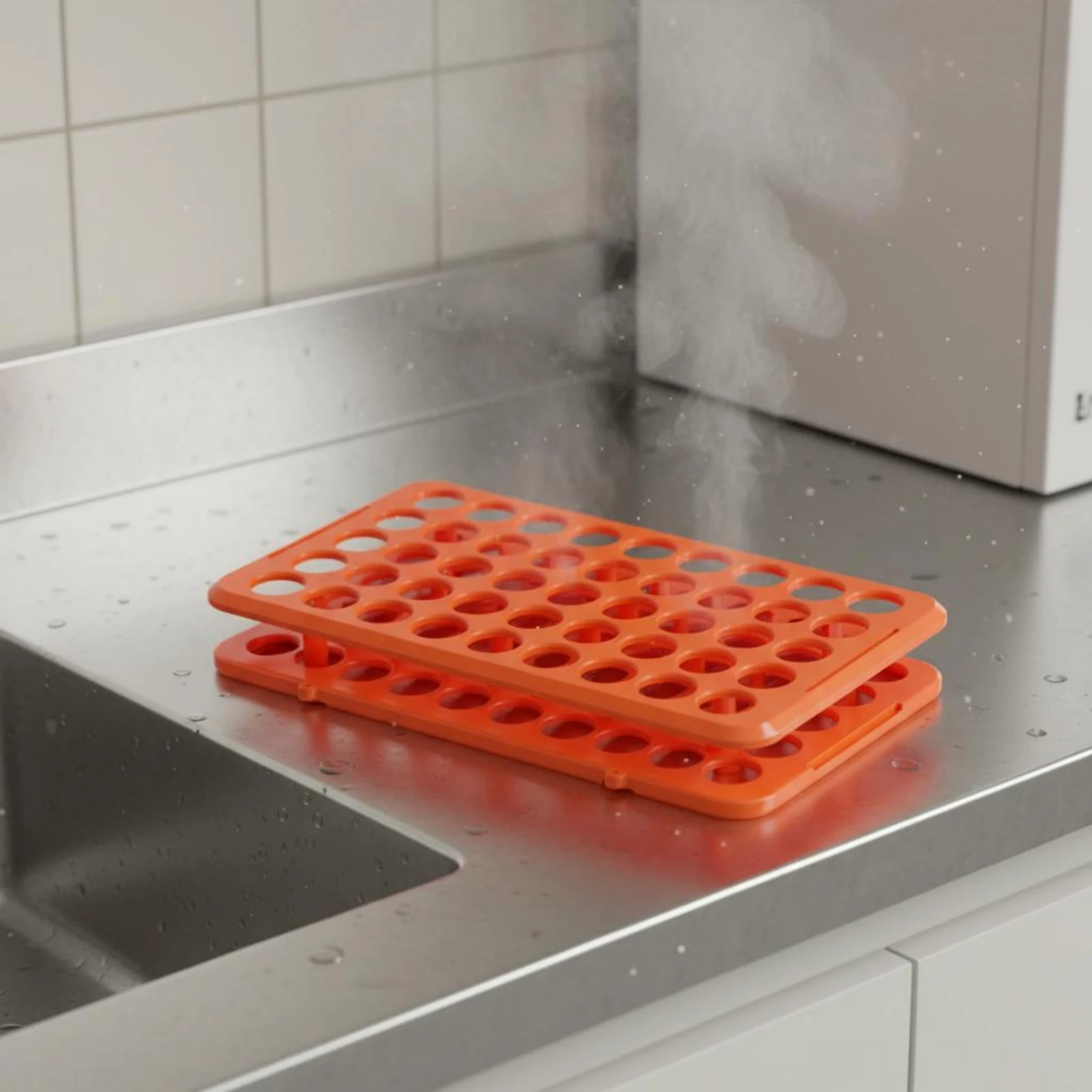 Centrifuge Tube Rack Heat-Resistant 50 Hole Tube Rack Laboratory Supply Multifunction Easy to Assemble for Technicians