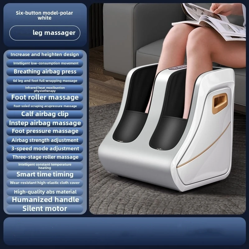 Voet- en kuitstimulator Warmte Plantaire verlichting Circulatie Shiatsu Diep kneden Compressie Verstelbaar voor dames en heren Fabrieksuitverkoop