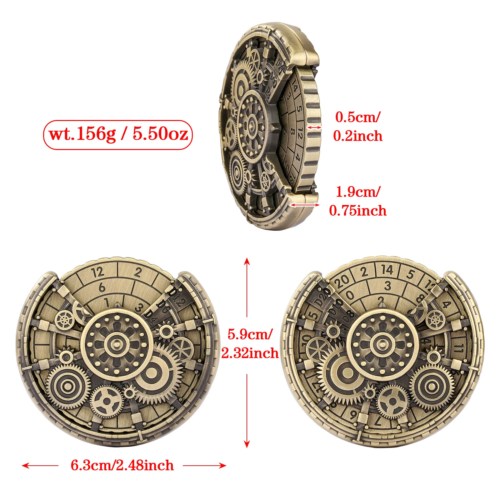 Engrenage du destin Fidget Spinner roue dentée en métal main Spinner EDC adulte Fidget jouets nouveauté bureau soulagement du Stress jouets