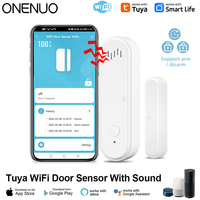 Tuya WiFi Door Window Sensor 80dB Sound WiFi Security Alarm Door Open Closed Detectors APP Remote Control Support Arm and Disarm