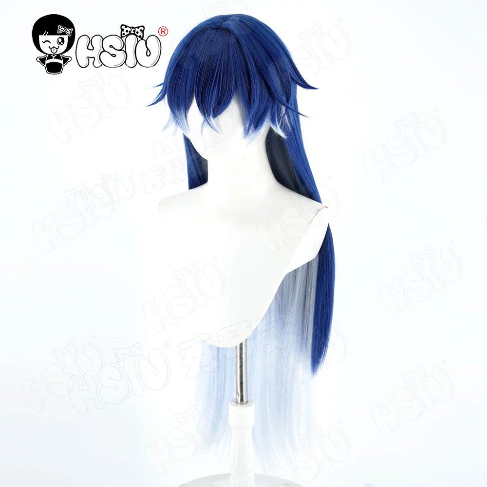フリンズ コスプレウィッグ HSIU ブルー混合ライトブルー ロングヘア合成ウィッグ + ウィッグキャップ 原神 キリル・チュドミロヴィッチ フリンズ コスプレ