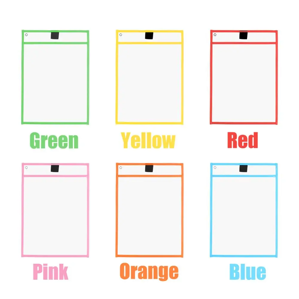 Graffiti Office Reusable Stationery Writing Tool Drawing Board Dry Wipe Bag Teaching Supplies File Pocket