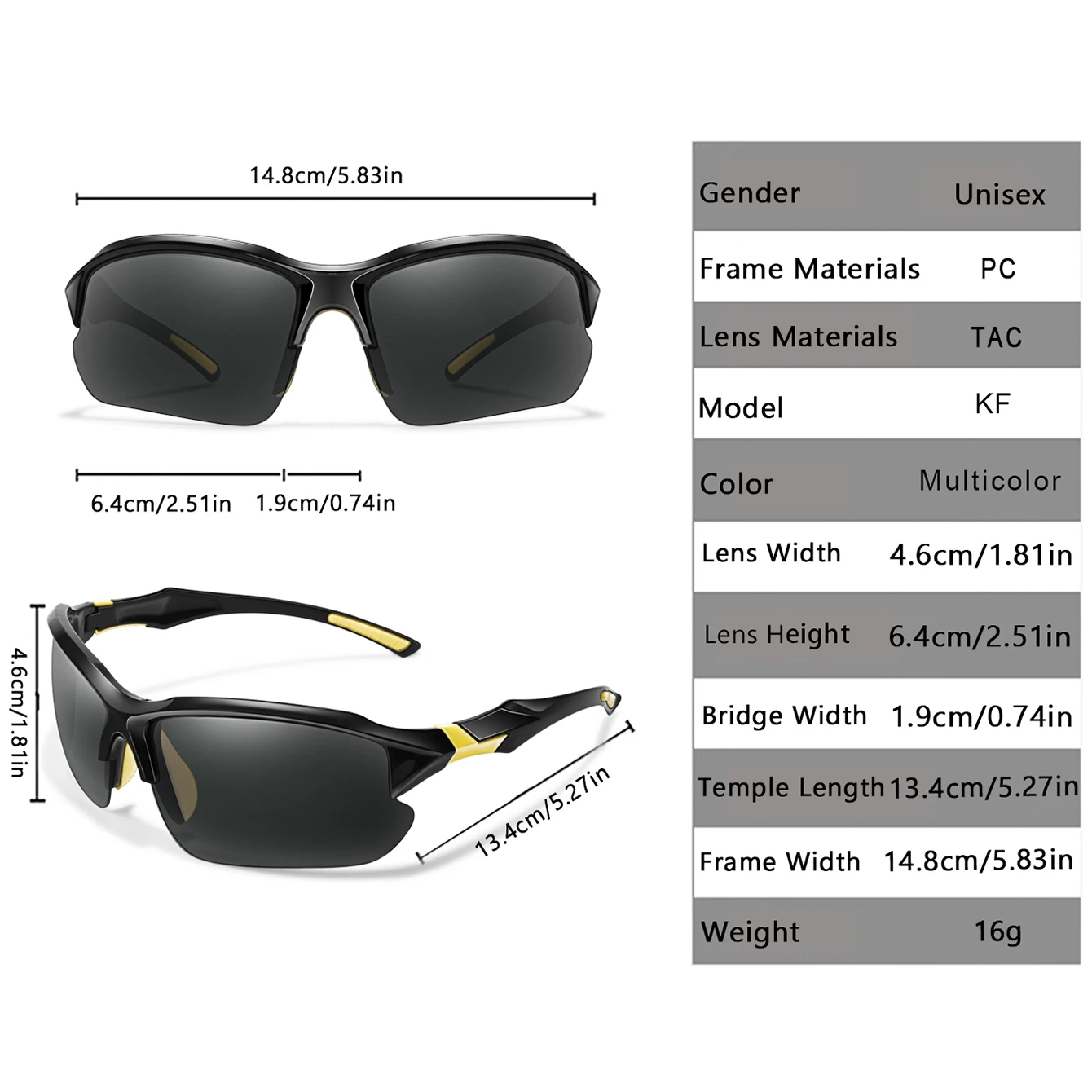 Brand Fashion Polarized Sunglasses Men Women Road Cycling for Outdoor Sports Travel Driving Camping Fishing Eyewear Festival