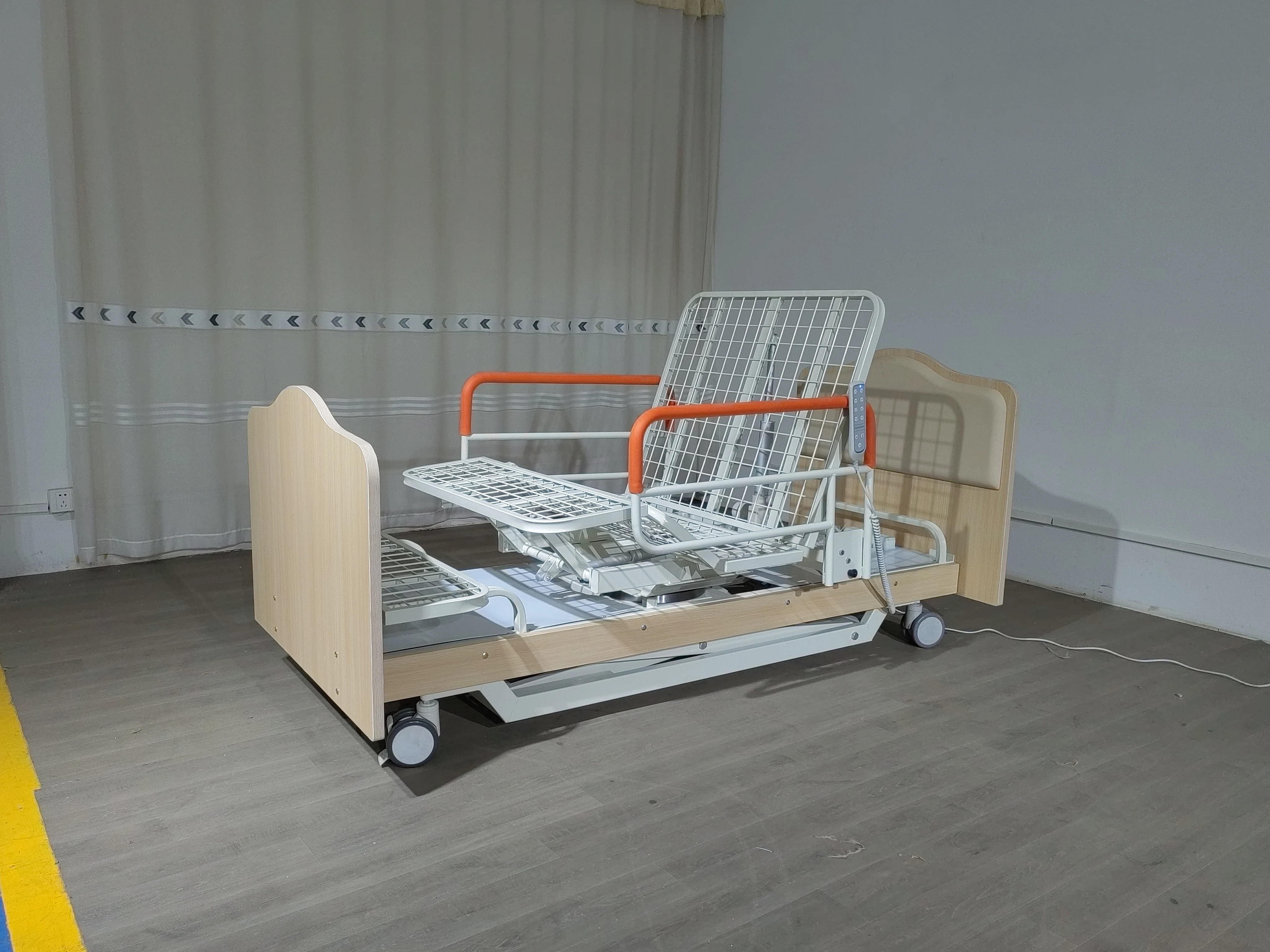 سرير دوار طبي كهربائي متعدد الوظائف لرعاية المسنين في المنزل والمستشفى يستخدم أثاث المستشفى #4