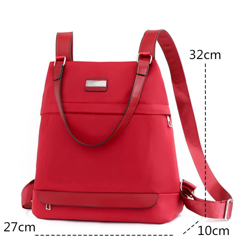 Fashion Anti-theft Design Women Backpacks High Quality Waterproof Nylon Ladies Backpacks Large Capacity School Bag For Female