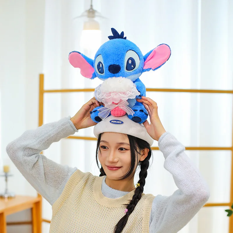 جديد حار بيع 30-45 سنتيمتر في المخزون روز حزمة غرزة ألعاب من نسيج مخملي دمية للفتيات عيد ميلاد هدية عيد دمية للأطفال #4