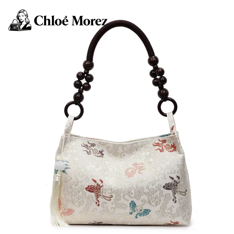 

New Chinese Style Retro Bag, Fashionable Embroidered Thread Handbag, Fashionable and Simple One Shoulder Armpit Bag