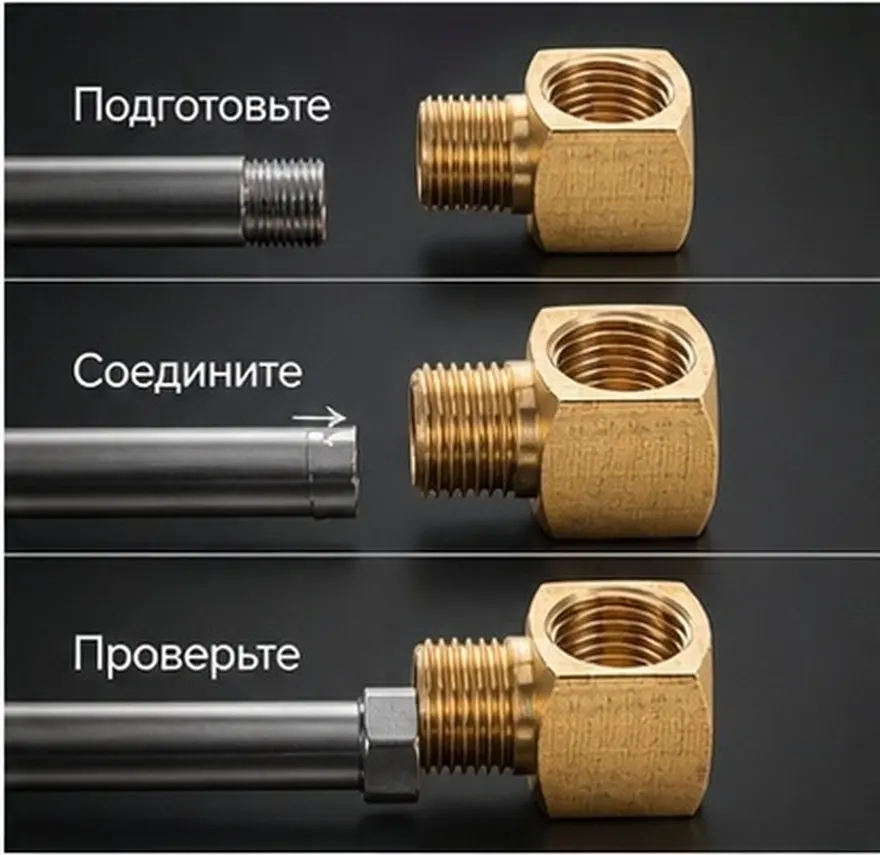 Brass 90-Degree Connector for Industrial Household Use High-Pressure Oil Gas Hydraulic Pipelines Easy Install Removal