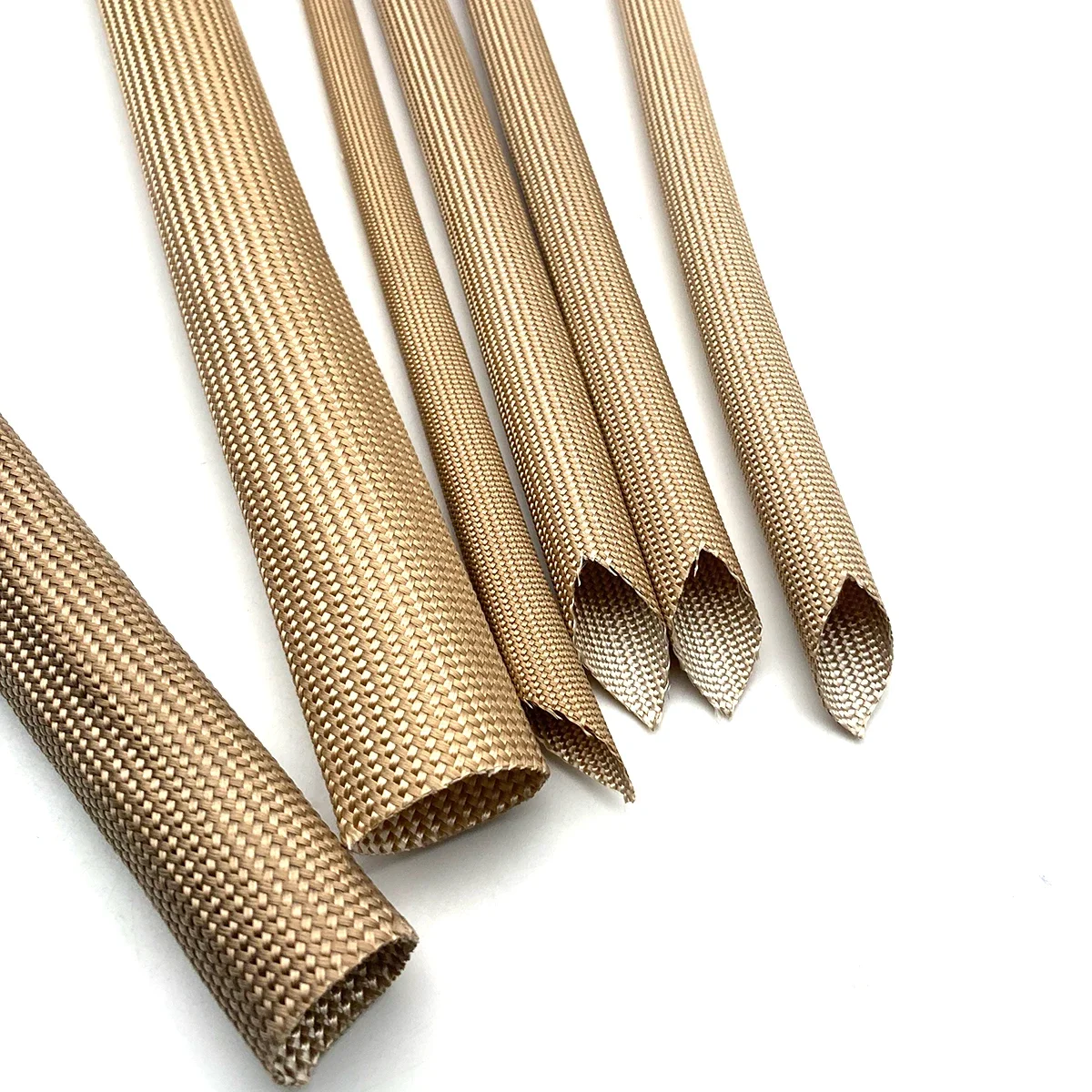 800 Degree High Silica Glass Fiber Sleeve Motor Lead Flame Retardant Insulation Protection Tube Id1‑30mm