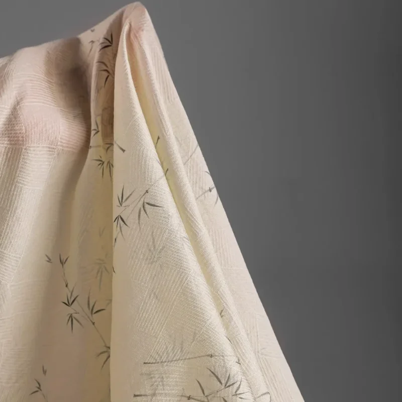 Polyester Rayon Jacquard Fabric Bamboo Field Character Check Cloth Shirt Dress Designer Fashion Handmade DIY Clothing Fabrics