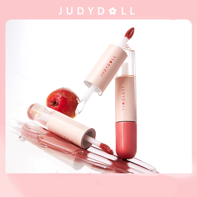 

Judydoll Candied Haws Double-ended Lip Glaze Lip Oil Moisturizing Matte Mirror Lipstick Cosmetics