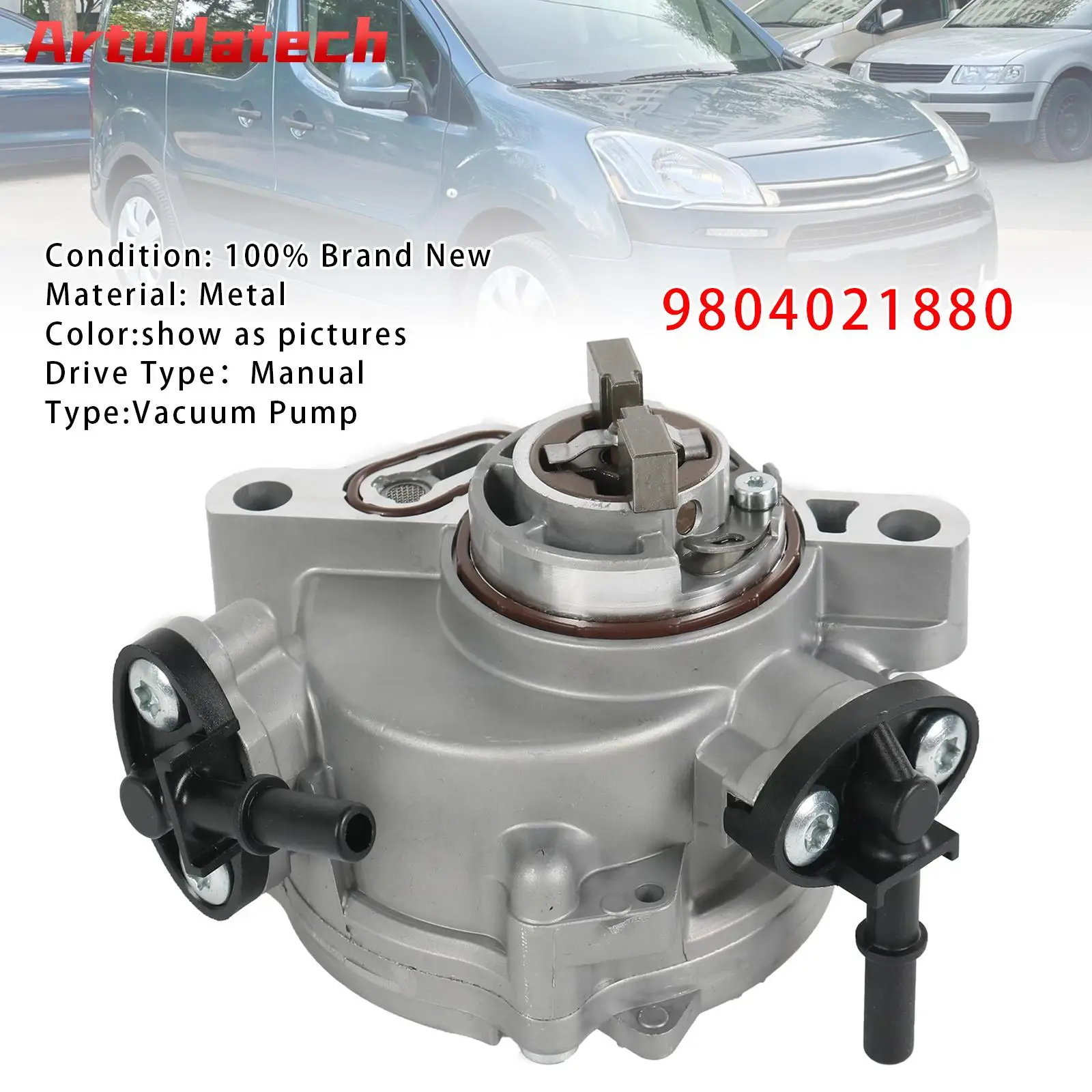

Вакуумный насос тормозной системы Artudatech 9804021880 для Peugeot, Citroen, Ford, Volvo 1.5, 1.6, дизель, DV 5, автомобильные аксессуары