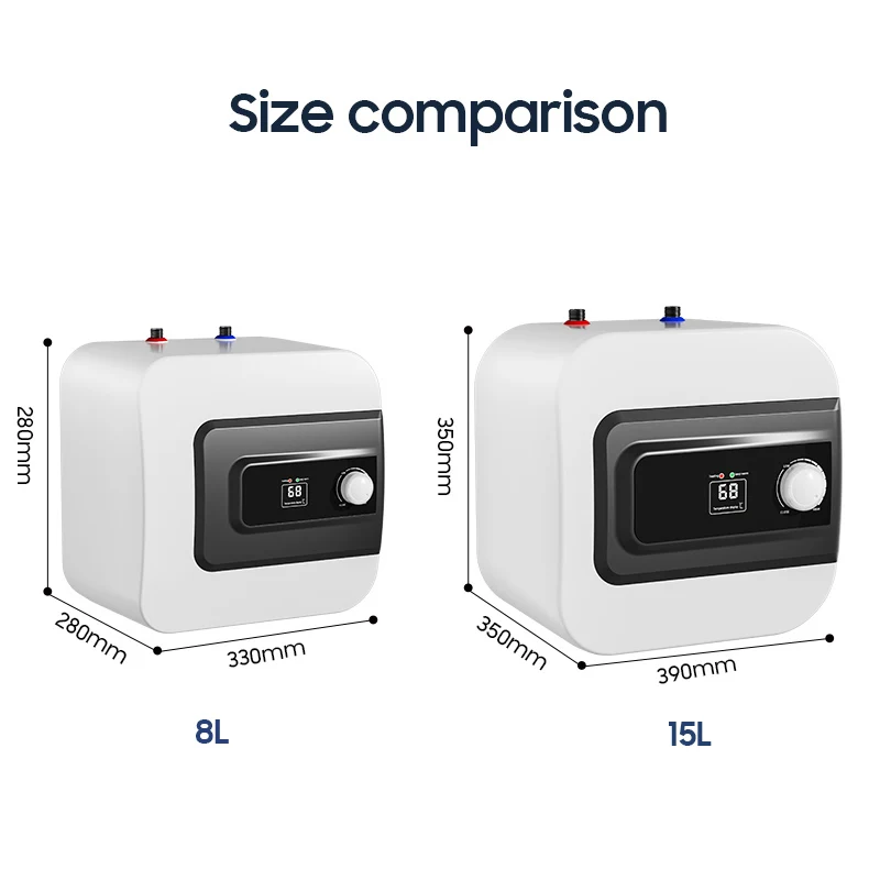 Low Price Under Above Sink Hand Wash Mini 8 15 Liters Shower Storage Tank Electric Hot Water Heaters Geyser for Bathroom Kitchen