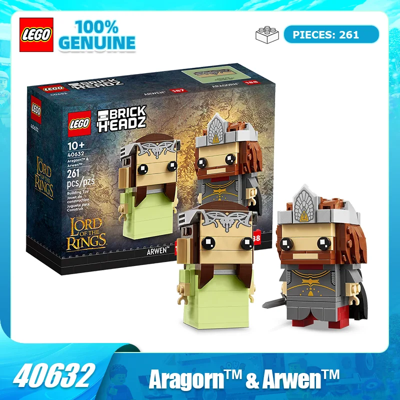 

LEGO Block Square Head Series 40632 Арагон и Алвин сращивание блоков детские игрушки подарок подарок