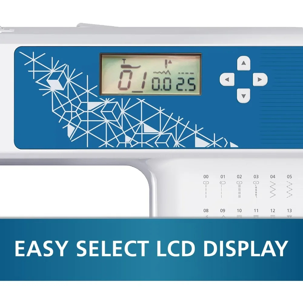 MHP30 Computerized Sewing and Quilting Machine with LCD Display, 40 Built-in Stitches, 4 Included Feet & Accessory