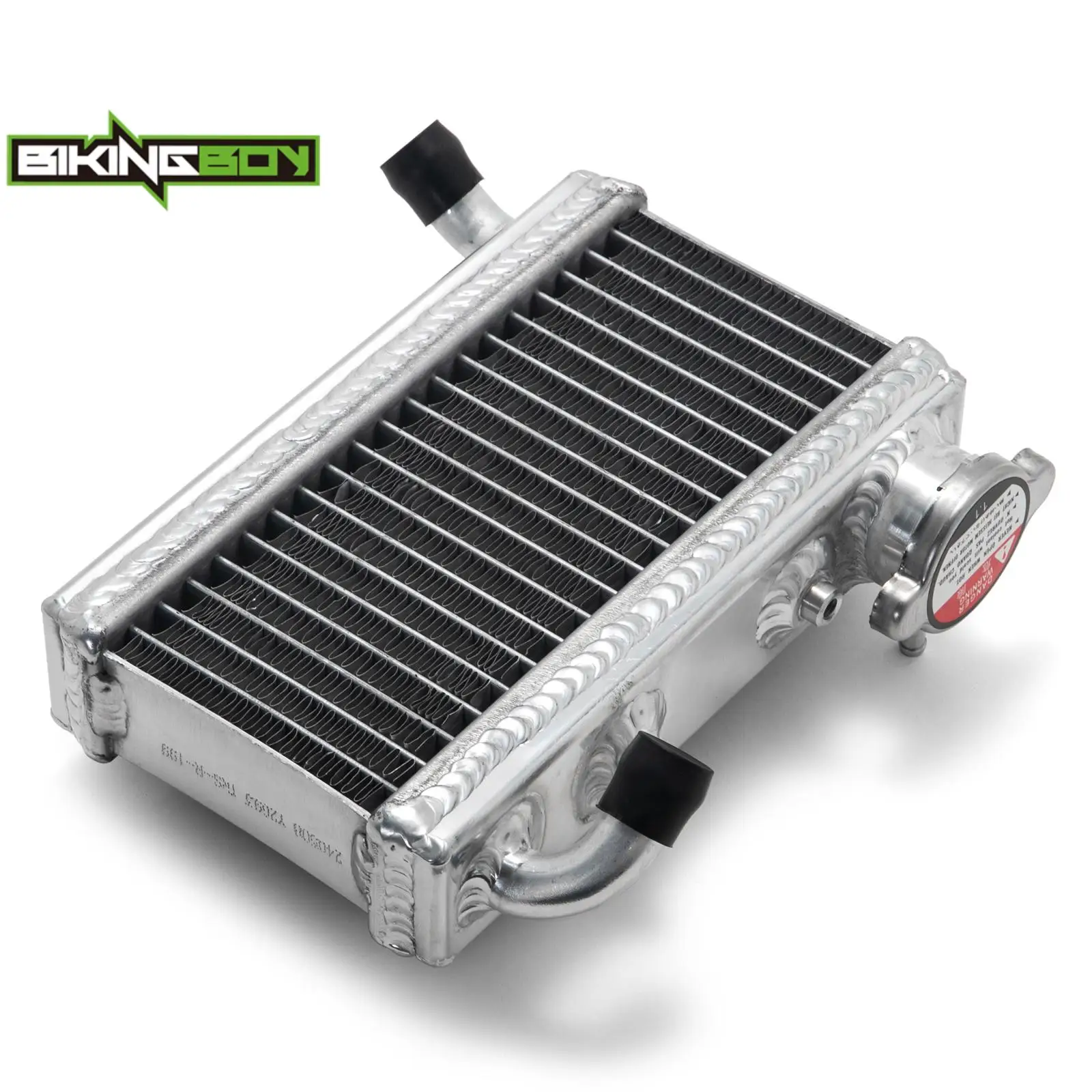 BIKINGBOY Engine Cooling Radiator For KTM SX 50 01 02 03 04 05 06 07 08 SX50 Water Cooler Aluminum Alloy Core Polished