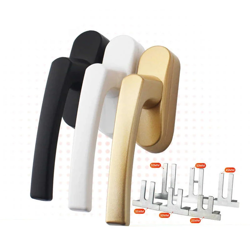 1PCS Aluminum Alloy Window Drive Handle With Broken Bridge Aluminum Window Accessories 25MM/30MM/35MM/45MM/50MM/55MM