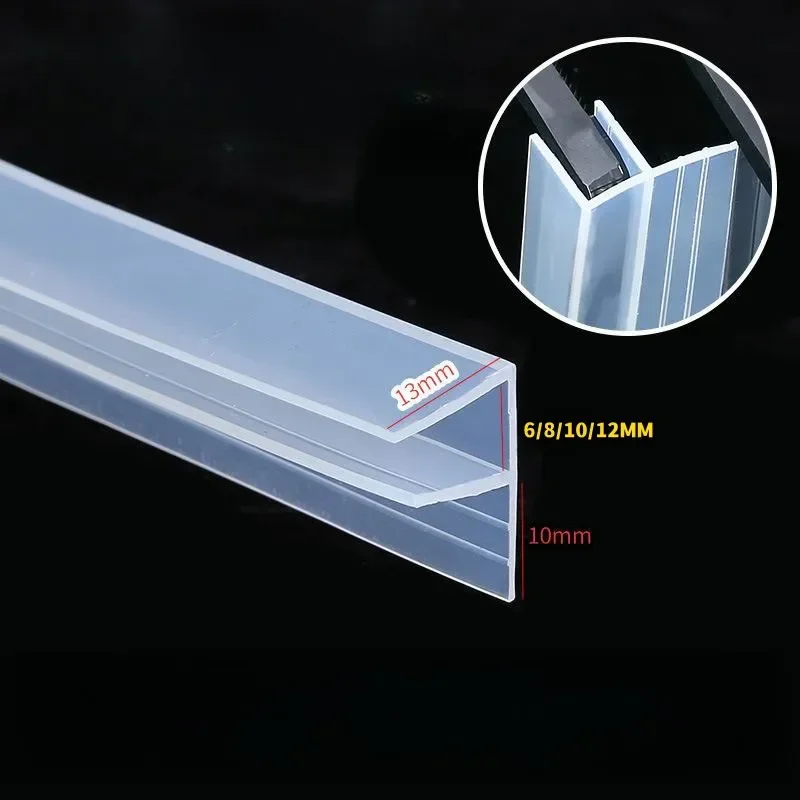 6/8/10/12 مللي متر الفجوة الزجاج دش الباب شريط عازل المطاط الحمام دش الباب نافذة الطقس شرائط مشروع سدادة الحمام السدادة #4