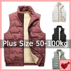 Plus Size Down Coats Vest Women 110KG 4XL 5XL 6XL Winter Warm Outwear Thick Overcoat Casaco Feminino Clothing Пуховик Женский