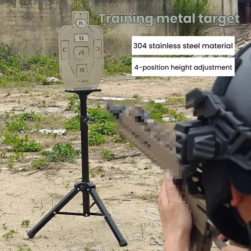 IDPA roestvrij staallegering doeltraining dummy voor Real-Life CS Metal Shooting Toy Gun Target