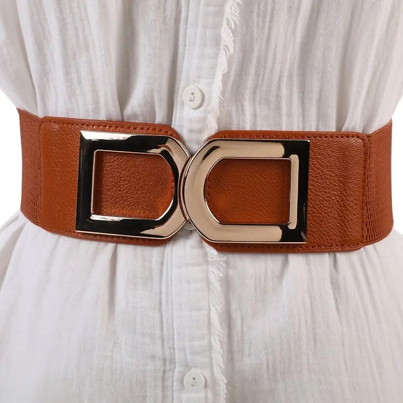 Adjustable Elastic Belt for Women, New Designed Women\'s Stretchy Belt, Wide Elastic Waist Belts for Dresses Coat and Sweater