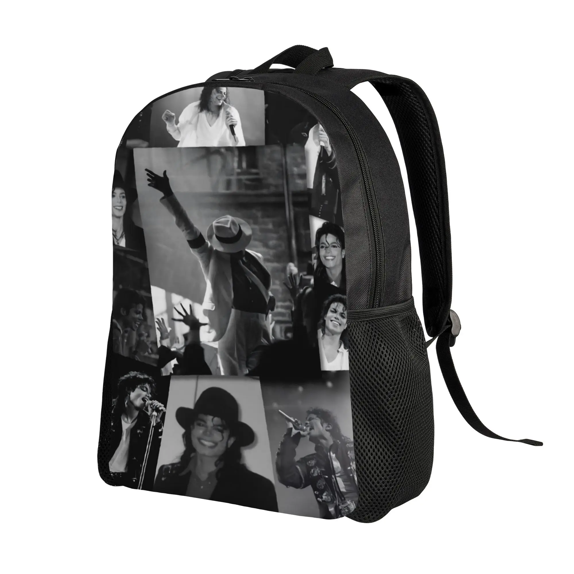 M-Michaels MJ King Music Backpack for Men Women Teenage Student Work Daypack  Laptop Shoulder Bag Durable