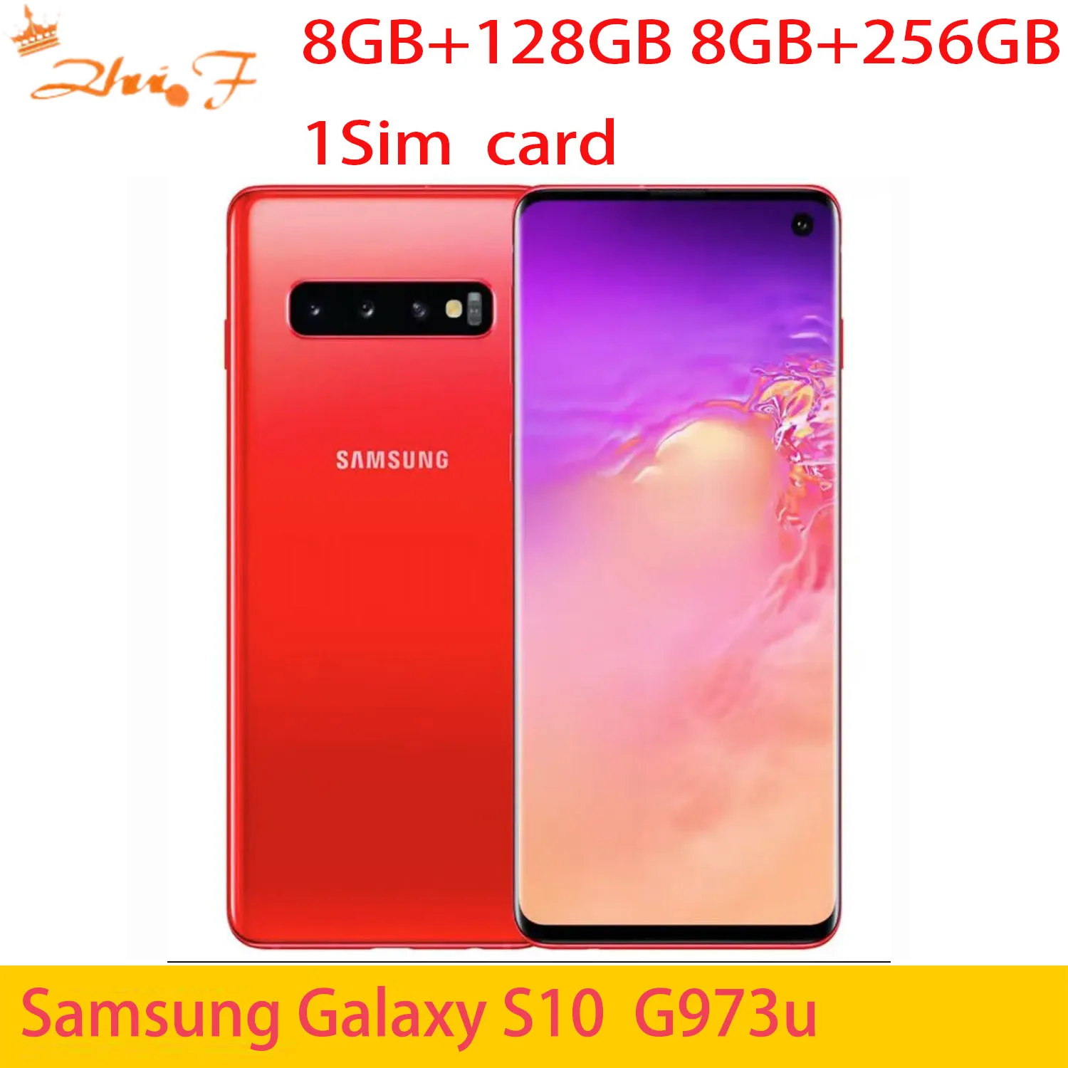 Samsung S10 g973u g973u1, 8 GB RAM, 128 GB ROM, Snapdragon 855 octa core, 6.1 inch, 16MP and 12MP, NFC