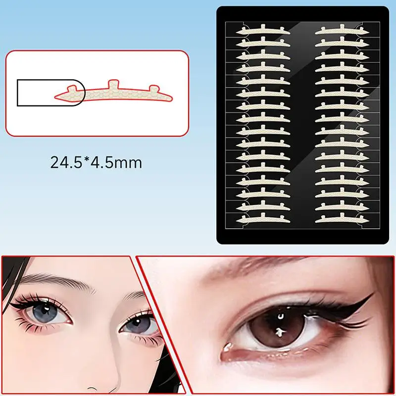 Double Eyelid Tape Mesh Sticker Roll Lace Design Invisible Eye Tool for Monolid Eyelids Natural Lifting Setting for All Day Use