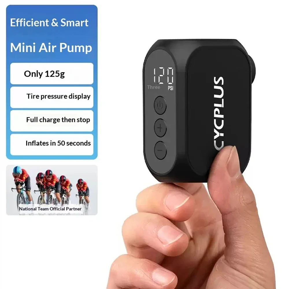 CYCPLUS AS210 Mini Electric Bicycle Pump Portable High Pressure Bike Tire Inflator