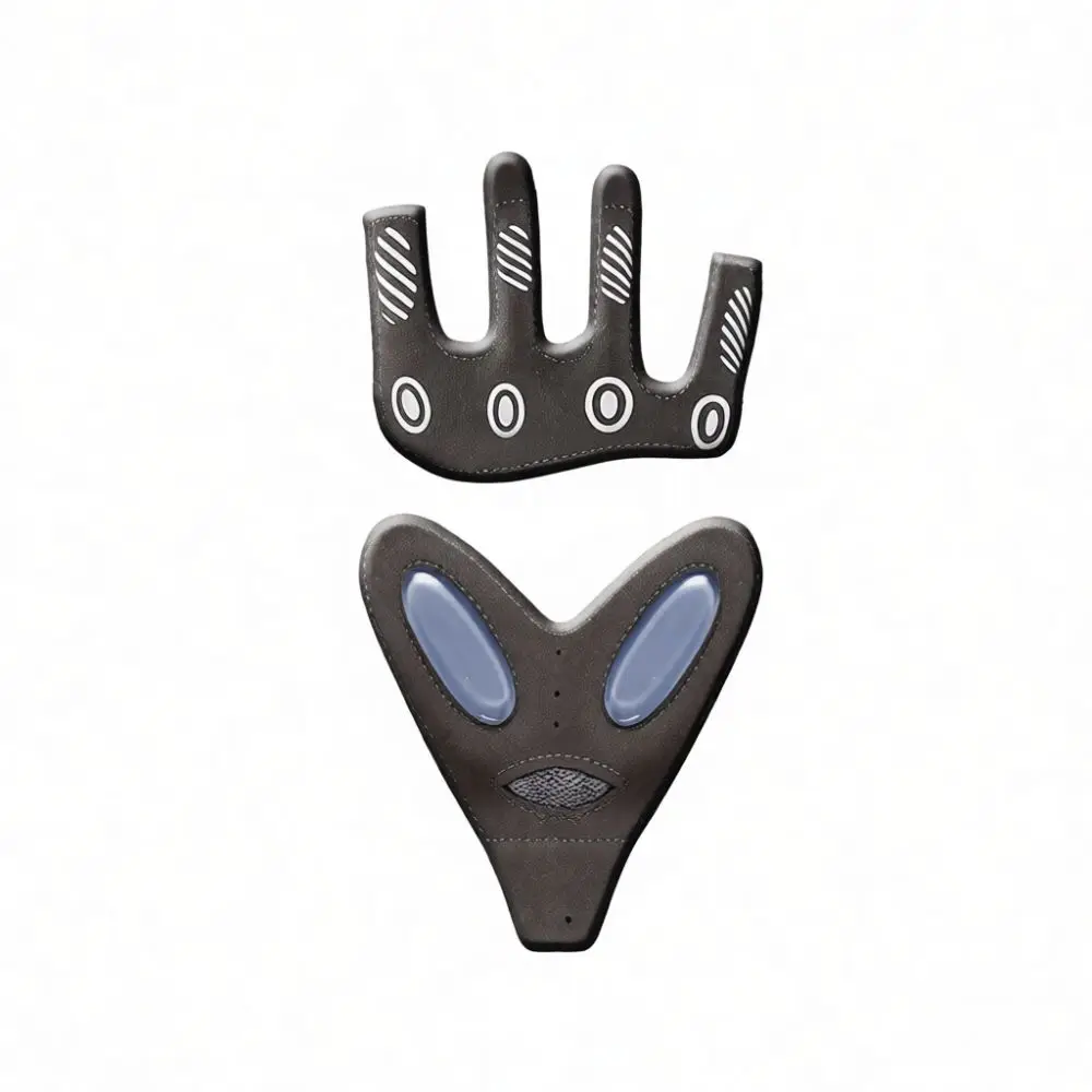 Women Half Finger Cycling Gloves Ice Silk Breathable Fitness Gym Exercise Anti Slip Shockproof Palm Cushion Workout Mitts