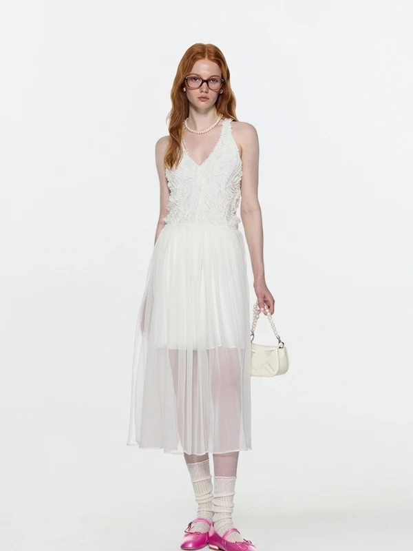 

Новинка лета: Женское платье-жилет AHMI с V-образным вырезом, высокой талией, юбкой А-силуэта и французским дизайном для офиса и повседневной носки