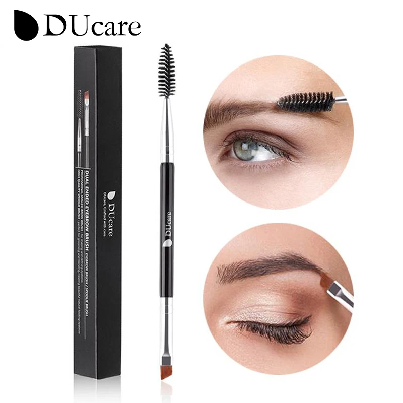 DUcare Double-headed Eyelash Brush Eyebrow Comb Professional Makeup Brushes for Eye Brow Eyelash Extension Beauty Make Up Tools