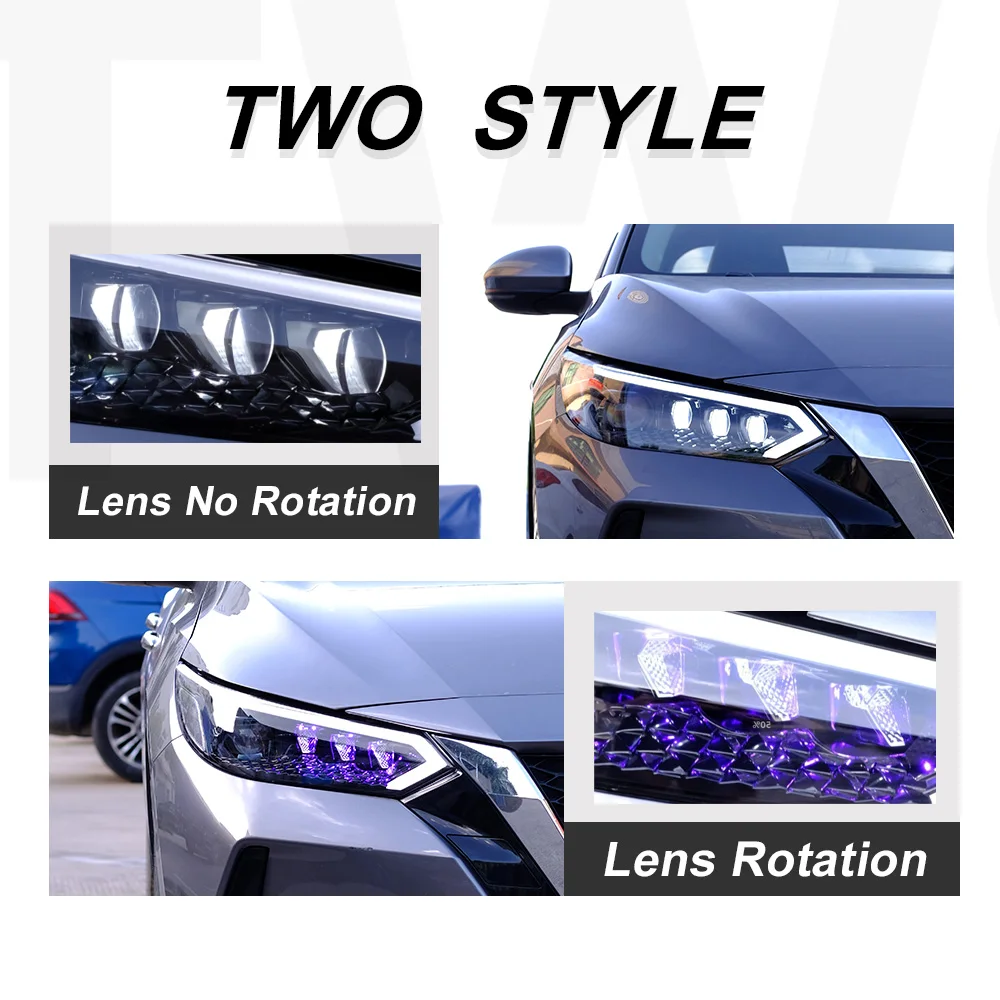 DK Motion New Design Car Led Headlamp for Sylphy Sentra Headlights 2020 2021 2022 Front Lamp Assembly