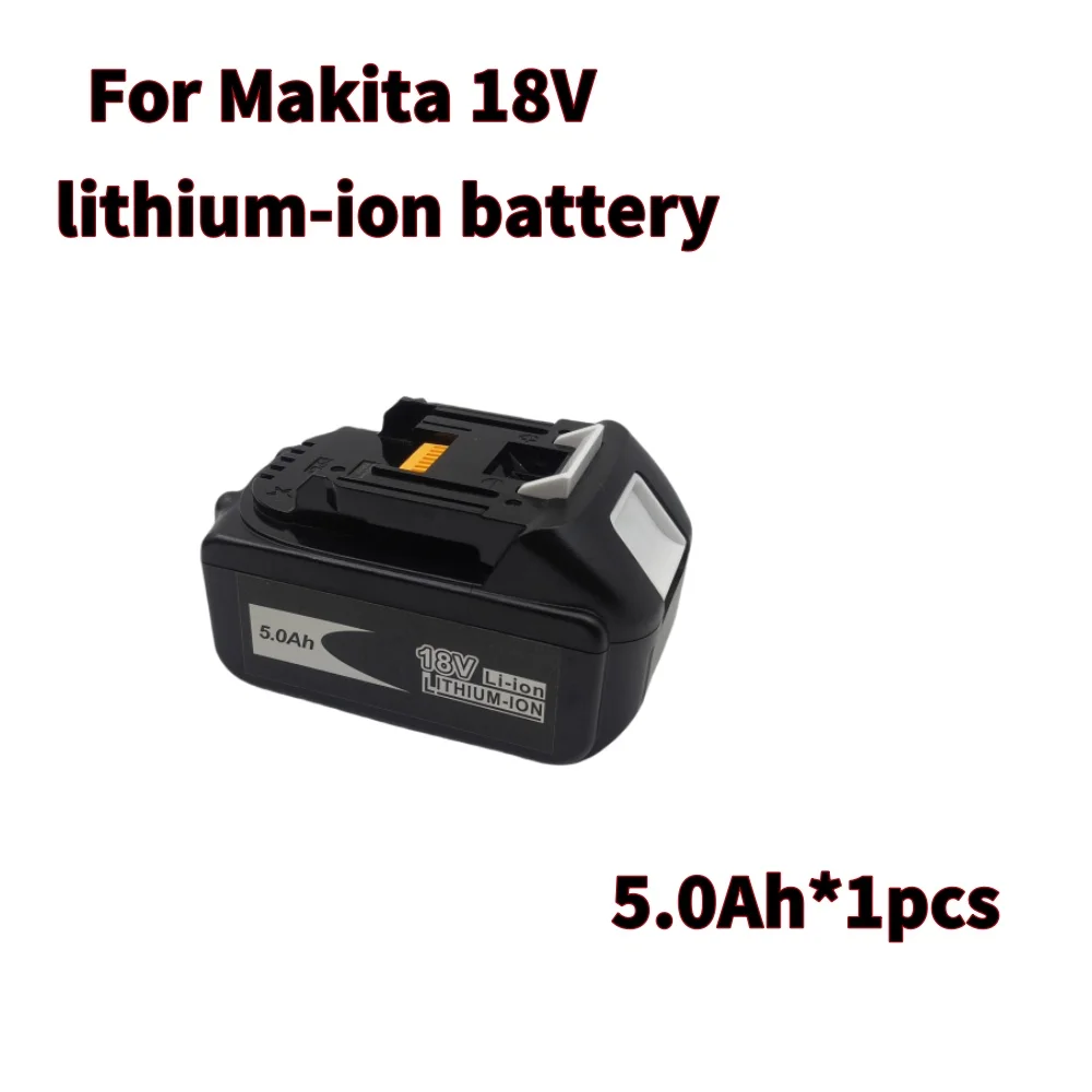 2026-18V 5.0Ah Lithium-Ion Battery, Suitable for Makita LXT400, BL1860B, BL1860 BL1850 Series Power Tool Replacement Batteries