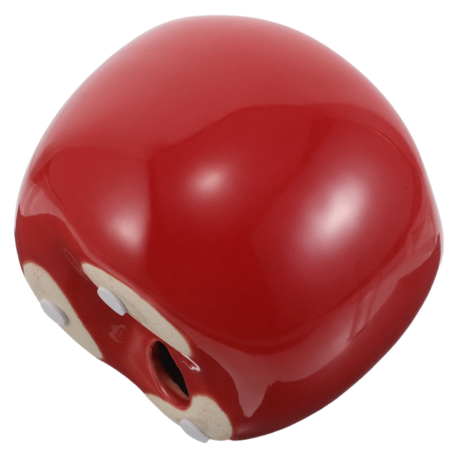 

Modern Ceramic Apple Decor Realistic Design Glossy Finish Kitchen Fake Fruit Living Room Centerpiece Desktop Accent