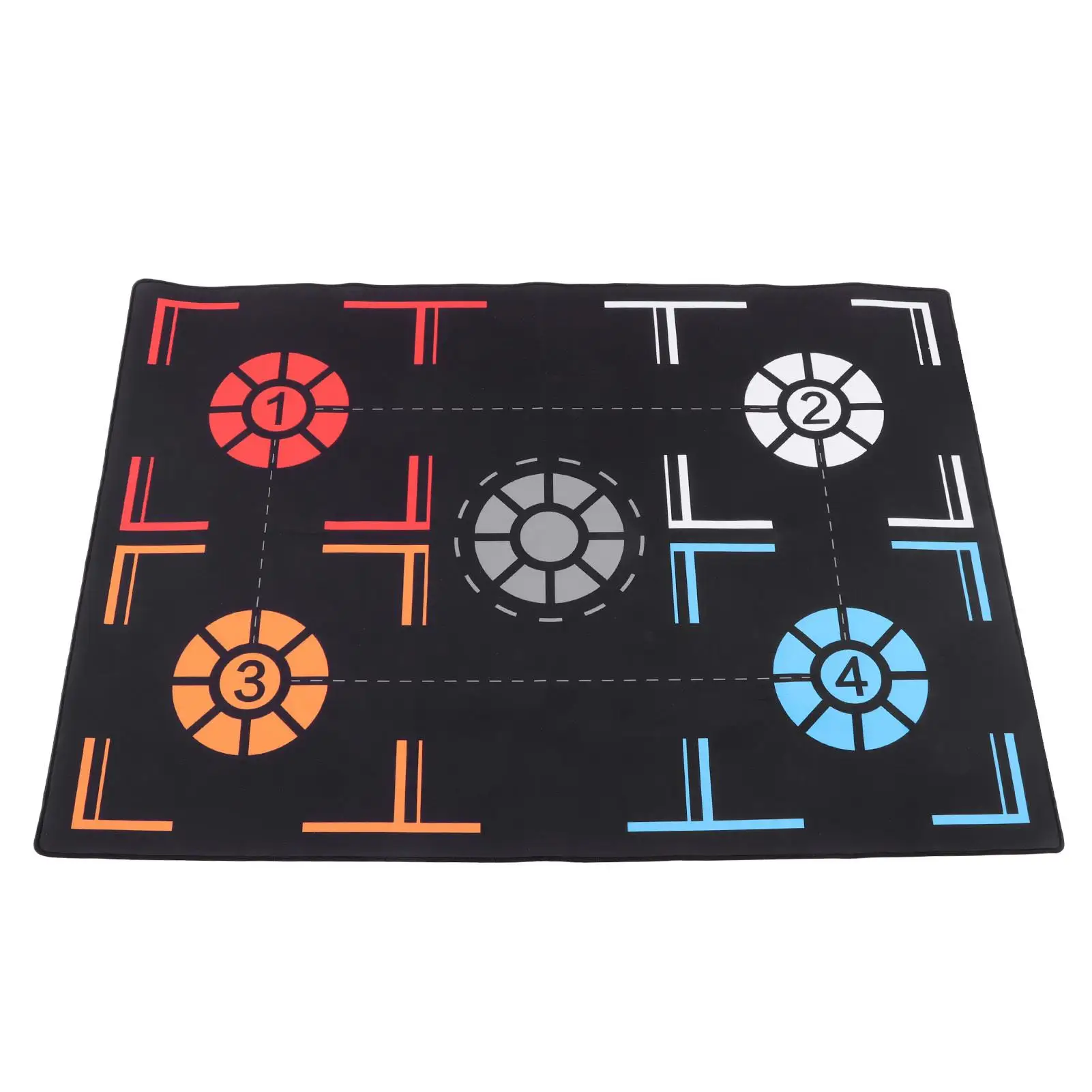 Non-Slip Basketball Training Mat - Thickened Rubber Footstep Mat for indoor Practice