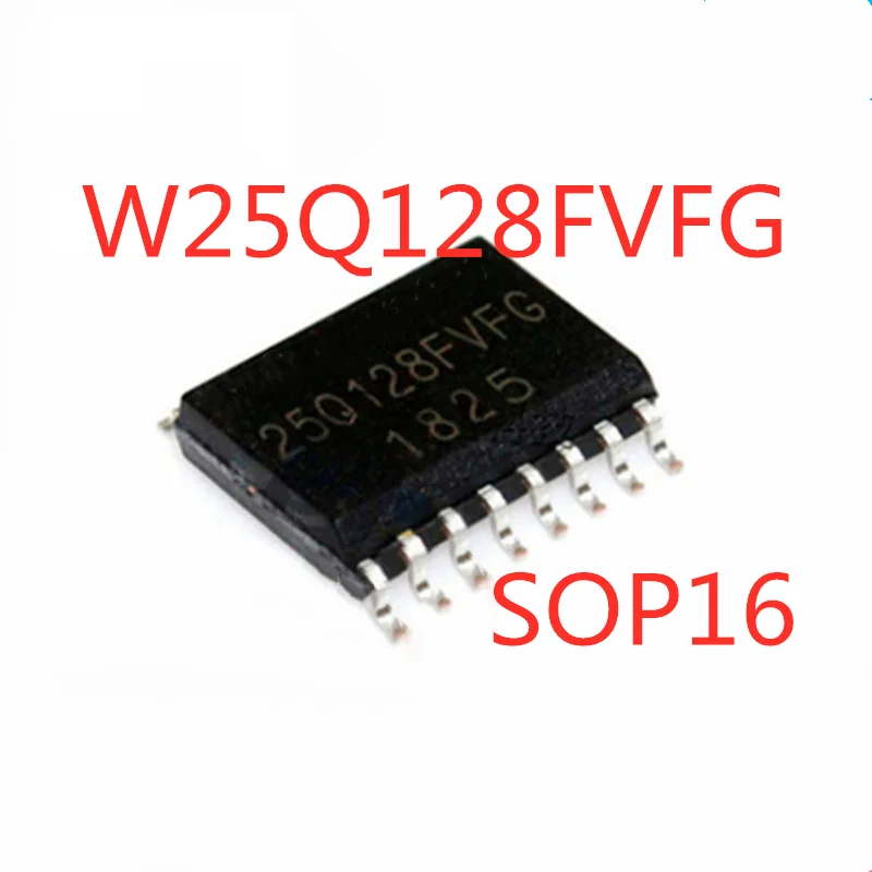 5PCS/LOT 100% Quality  W25Q128FVFG 25Q128FVFG W25Q128FVFIG SOP-16 SMD 16M 128Mbit memory IC chip In Stock New Original