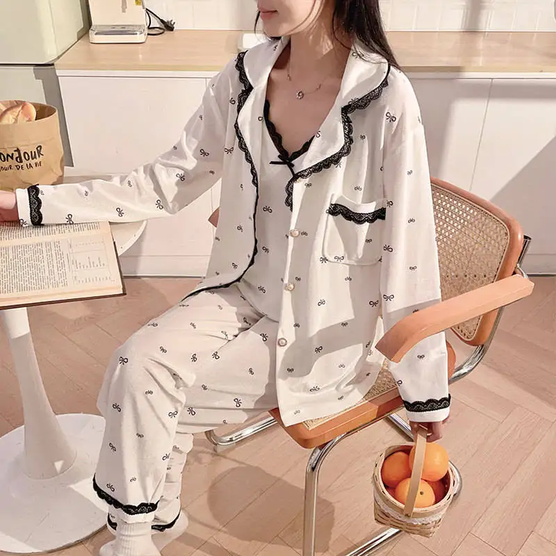 

Pajama For Woman Plus Size Sets Velvet Sleepwear Ladies With Luxe Texture Special Occasions Crew Neck Three Quarter Sleeve Knee