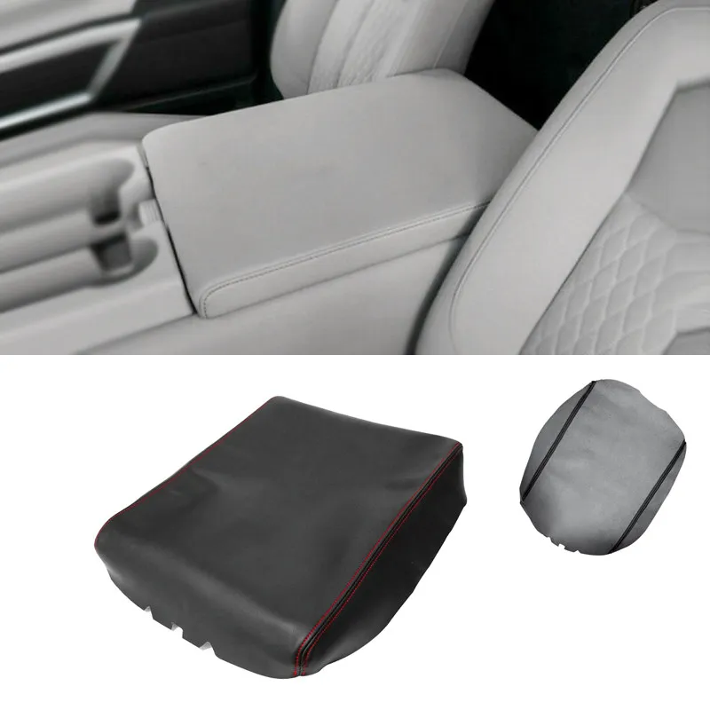 For Nissan Titan 2004 2005 2006 2007 2008 2009-2014 Microfiber Leather Car Center Control Armrest Box Cover Protective Trim
