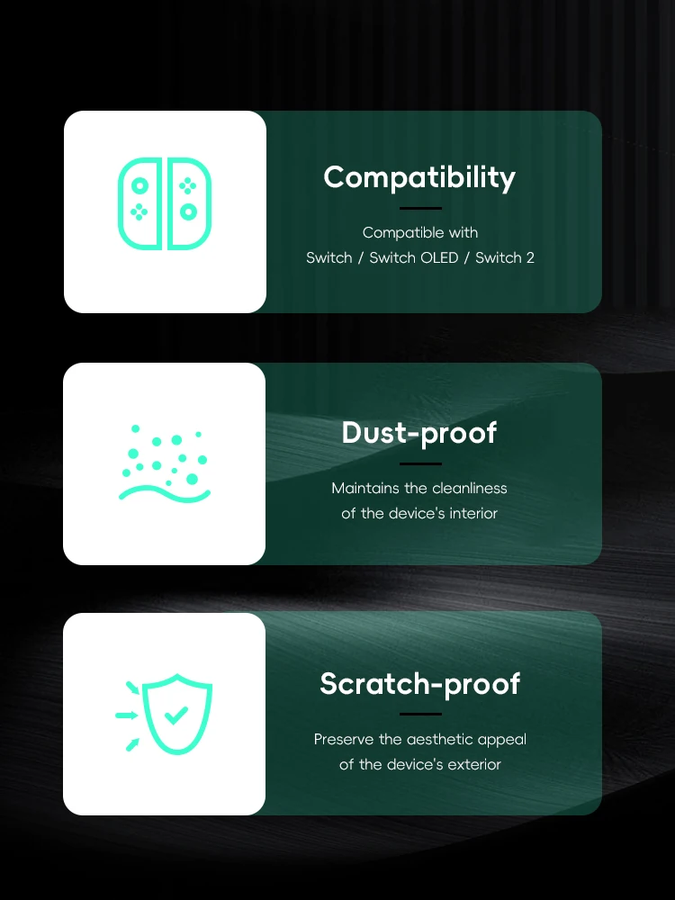 DATA FROG Dust Cover for Switch 2 Anti Scratch Dust Guard Waterproof Cover Sleeve for Switch 2 Console