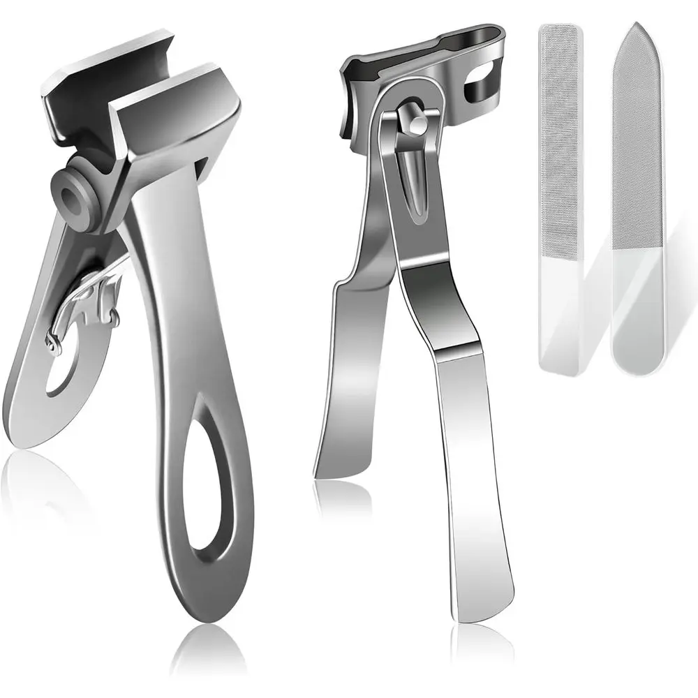 

Extra Large Toe Nail Clippers for Thick Nails, 17mm Wide Opening, 360° Rotary, Easy Grip for Adults and Elderly, Ideal for Trimm