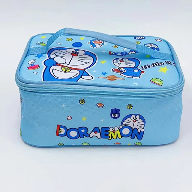 

girl boy handbag cartoon insulation bag Doraemon student outdoor travel picnic insulation lunch box bag