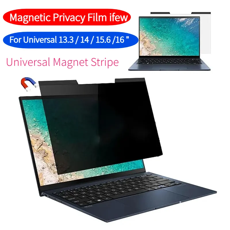 Reusable Magnetic Anti-peeping Protector for Universal 13 14 15.6 16 Inch Computer Monitor Removable Magnet Anti Peering Filter
