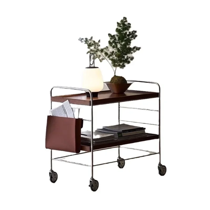 Xingyun trolley, sofa side cabinet, movable coffee table, household shelf, living room side table