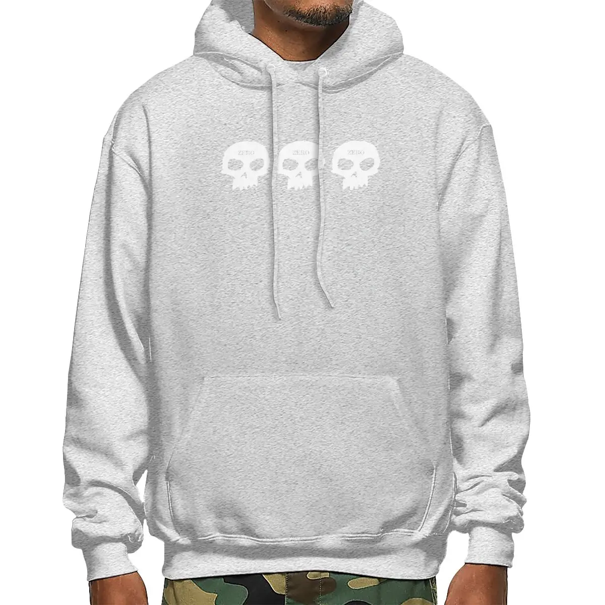 Zero Skateboards 3 Skull Hoodie Sweatshirts Hoodies Soft Design 